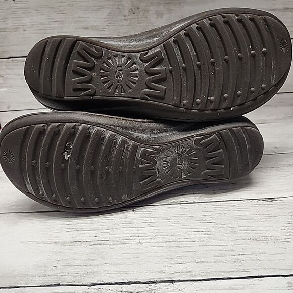 UGG Boots Kimbra Black Suede Sheepskin Fur Mid-Calf 1004742 Women's Size 9 - Picture 7 of 10